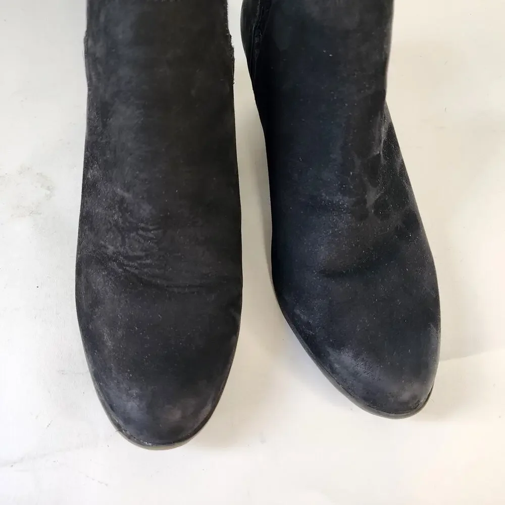 Blondo Victoria‎ Waterproof Nubuck Ankle Boots Black 9M